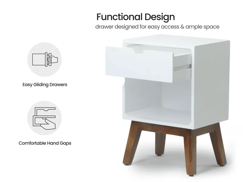 Soho Engineered Wood Bedside Table